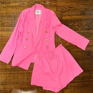 Paper Heart Girl Boss Shorts Suit